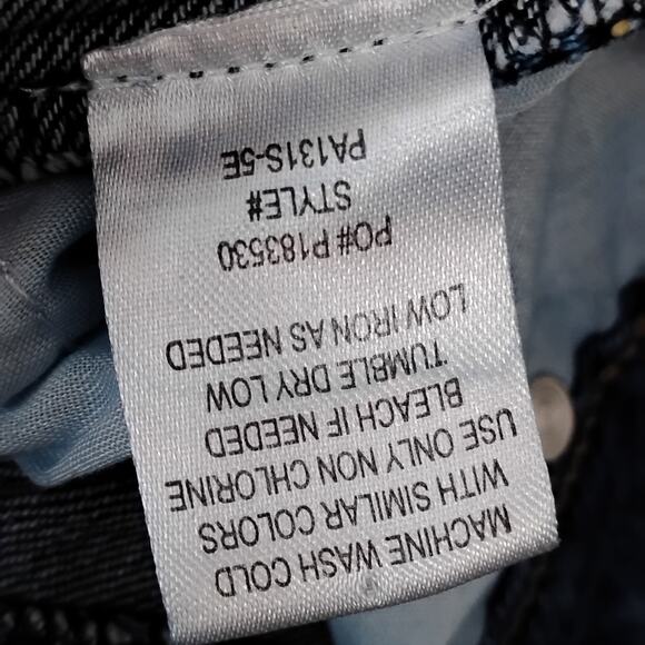 Almost Famous Distressed Skinny Jeans Size 5 Blue Stretchy 5 Pockets - Picture 6 of 6